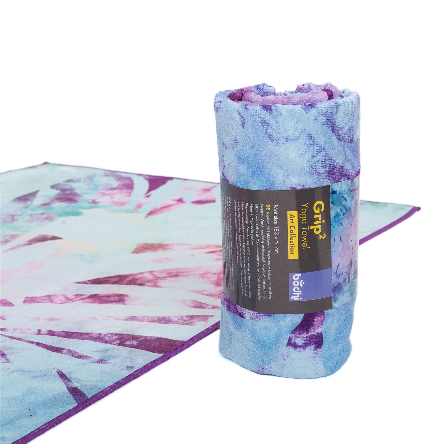 bodhi Sporthandtuch Yogatuch GRIP² Yoga Towel - Arctic Leaves