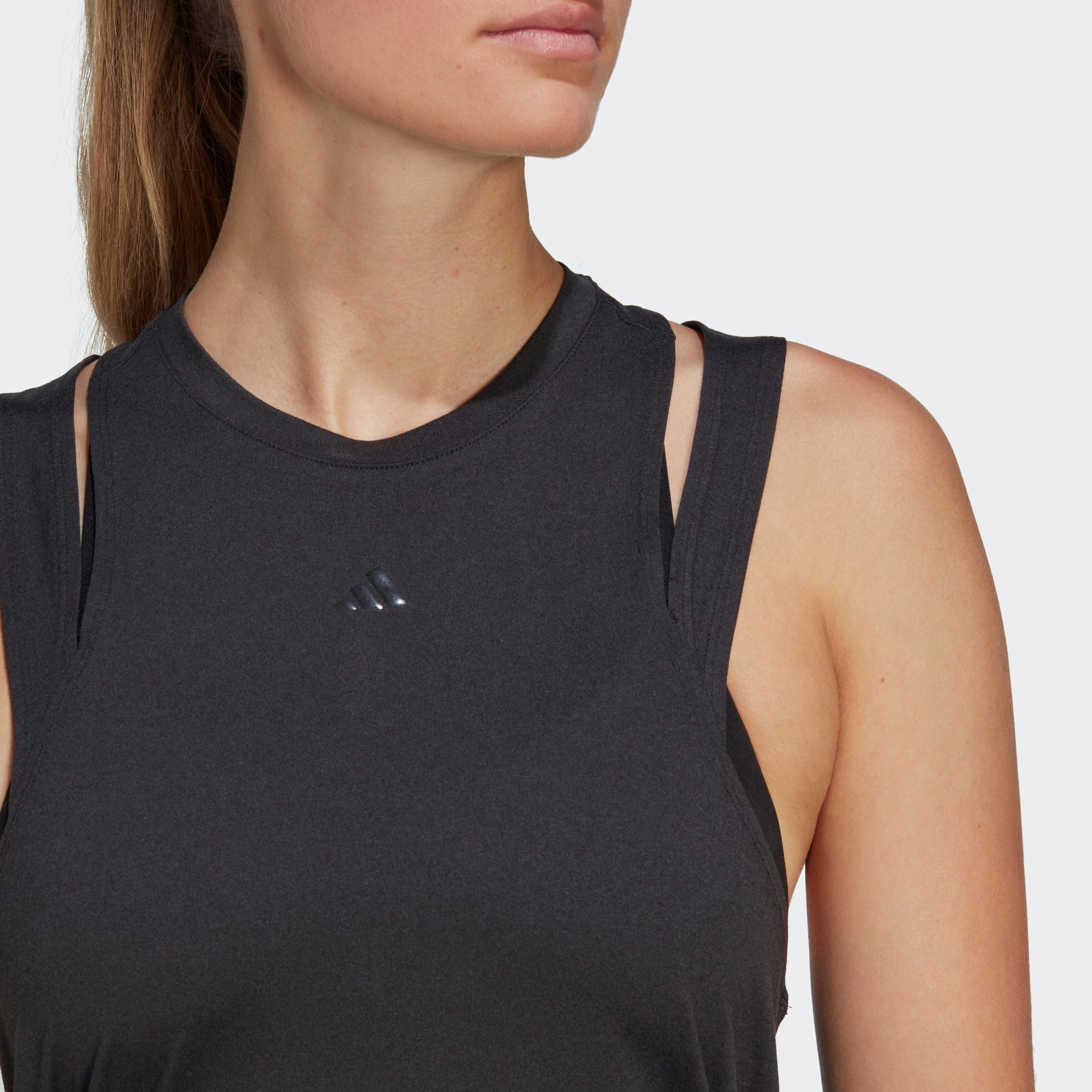adidas Performance Tanktop AEROREADY TRAIN ESSENTIALS 3 BAR LOGO
