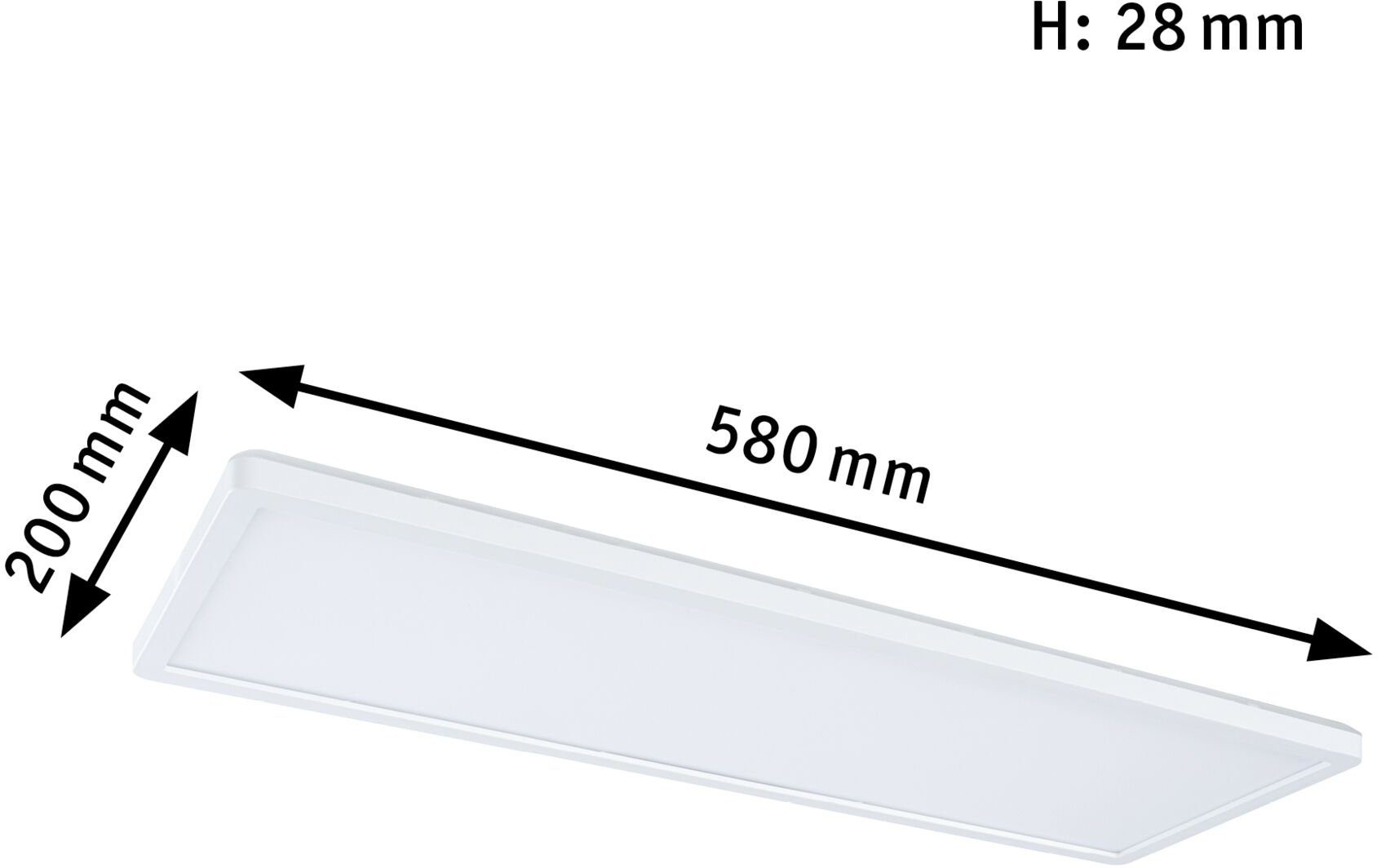 Paulmann LED Panel Atria Shine, LED fest integriert, Neutralweiß