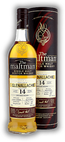 Glenallachie The Maltman 14 Years 2008/2023 Hogshead No. 5555 52,8% Glenallachie The Maltman 14 Years 2008/2023 Hogshead No. 5555 52,8% Ein mundfüllender Tropfen. Alter 08/23 - 0,7	 Liter - Vol 52,8%