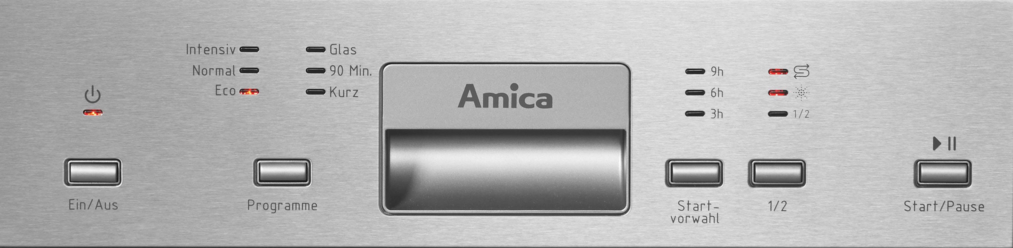 Amica teilintegrierbarer Geschirrspüler, EGSP 14895-1 E, 10 Maßgedecke, Energiesparfunktion ECO