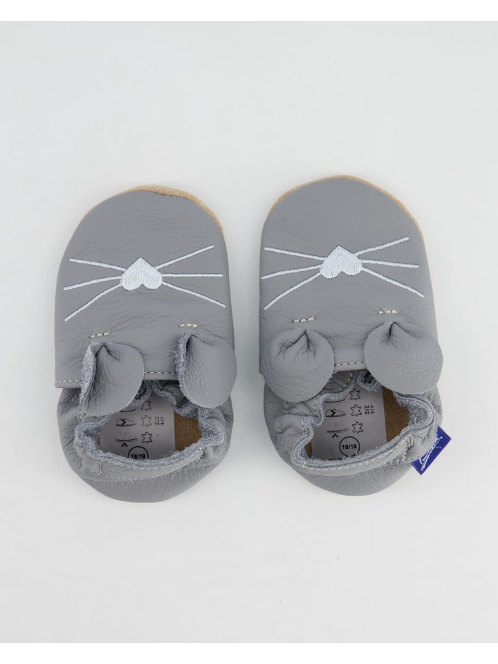 Beck Krabbelschuhe in Grau günstig kaufen