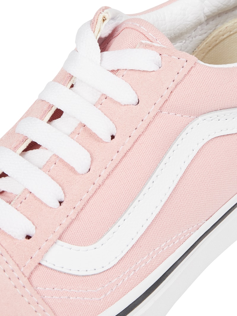 Sneaker aus Leder und Textil Modell 'Old Skool' in rosa