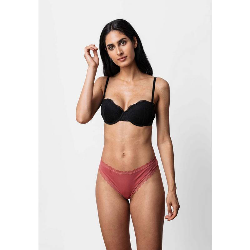 Snocks Tangas mit Spitze aus Bio-Baumwolle Unterhose Damen