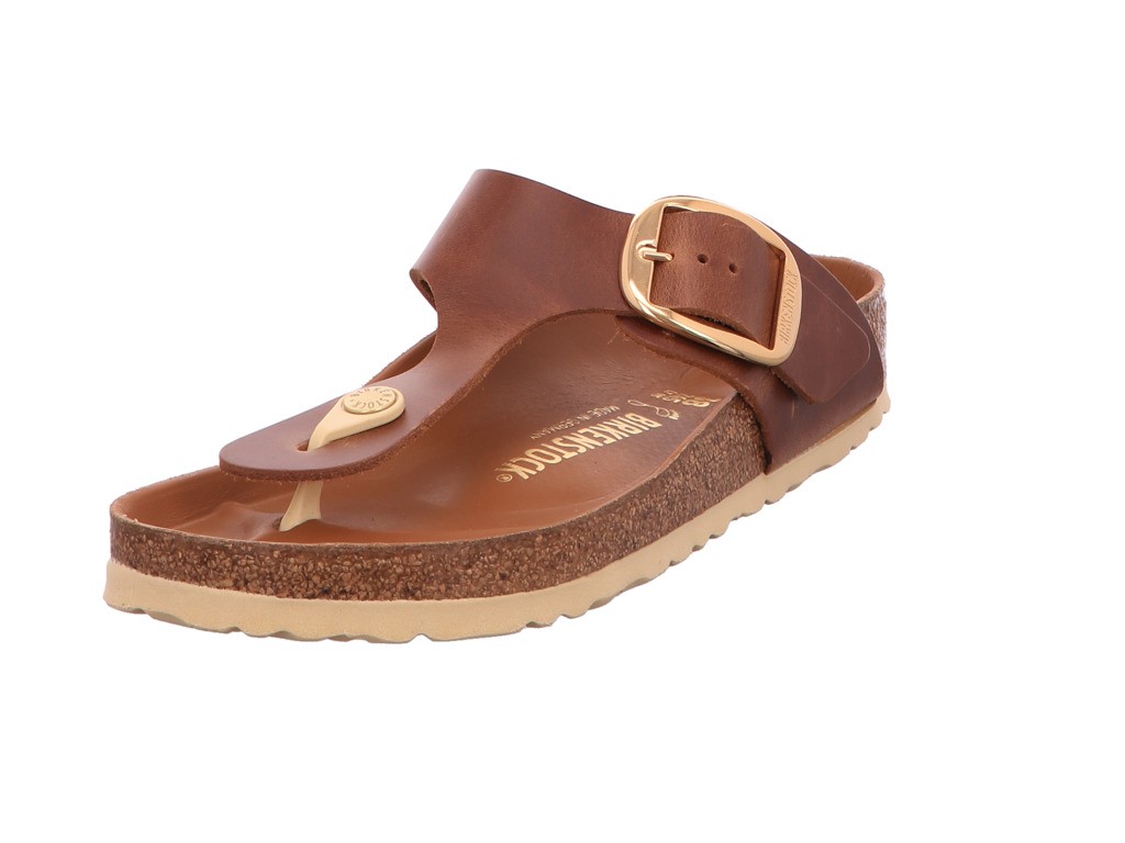 BIRKENSTOCK Pantoletten braun Gizeh Big Buckle[Zehensteg]