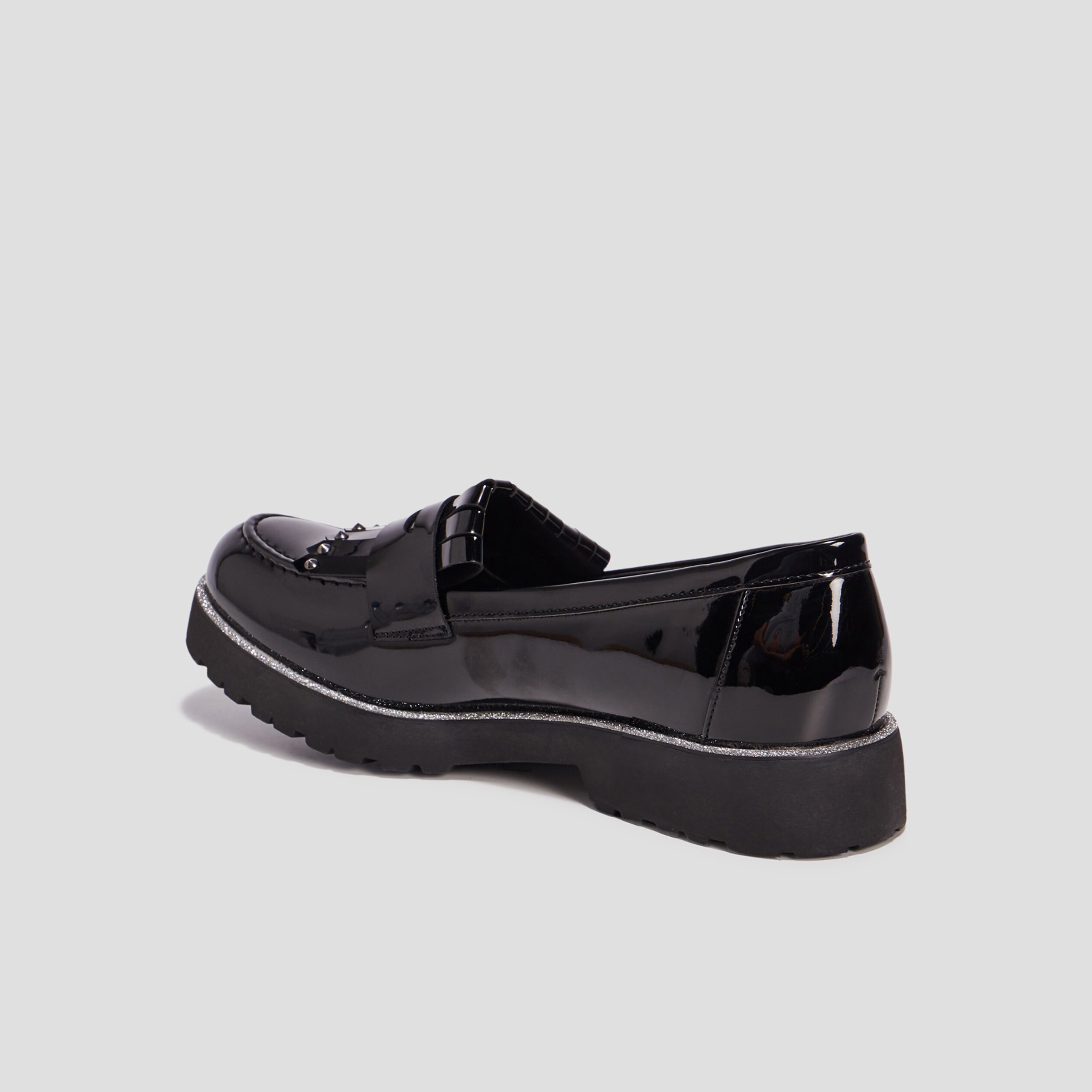 Mocassins crantés Liberto noir femme | La Halle