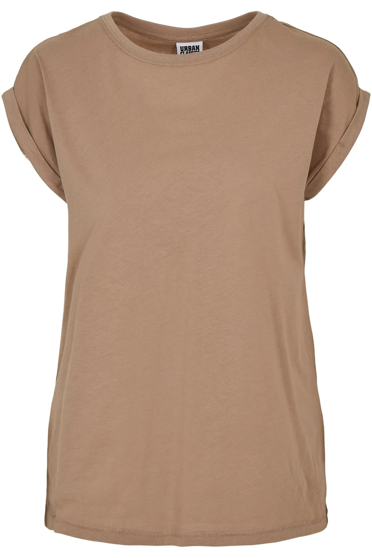 Urban Classics  Damen T-Shirt mit verlängerter Schulterpartie für Damen
