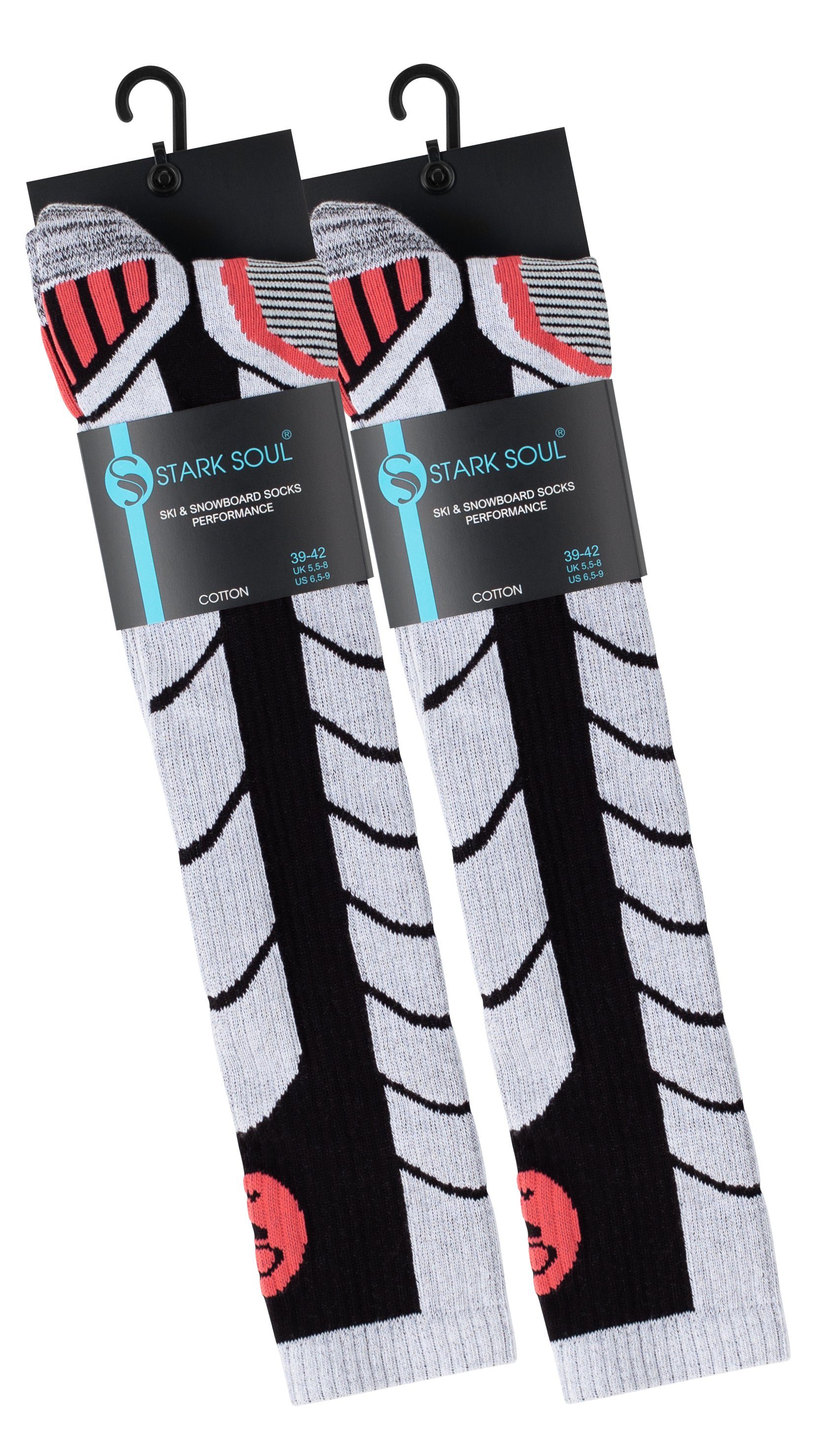 Stark Soul® Skisocken Ski & Snowboard Socken mit Spezialpolsterung, 2 Paar 2 Paar