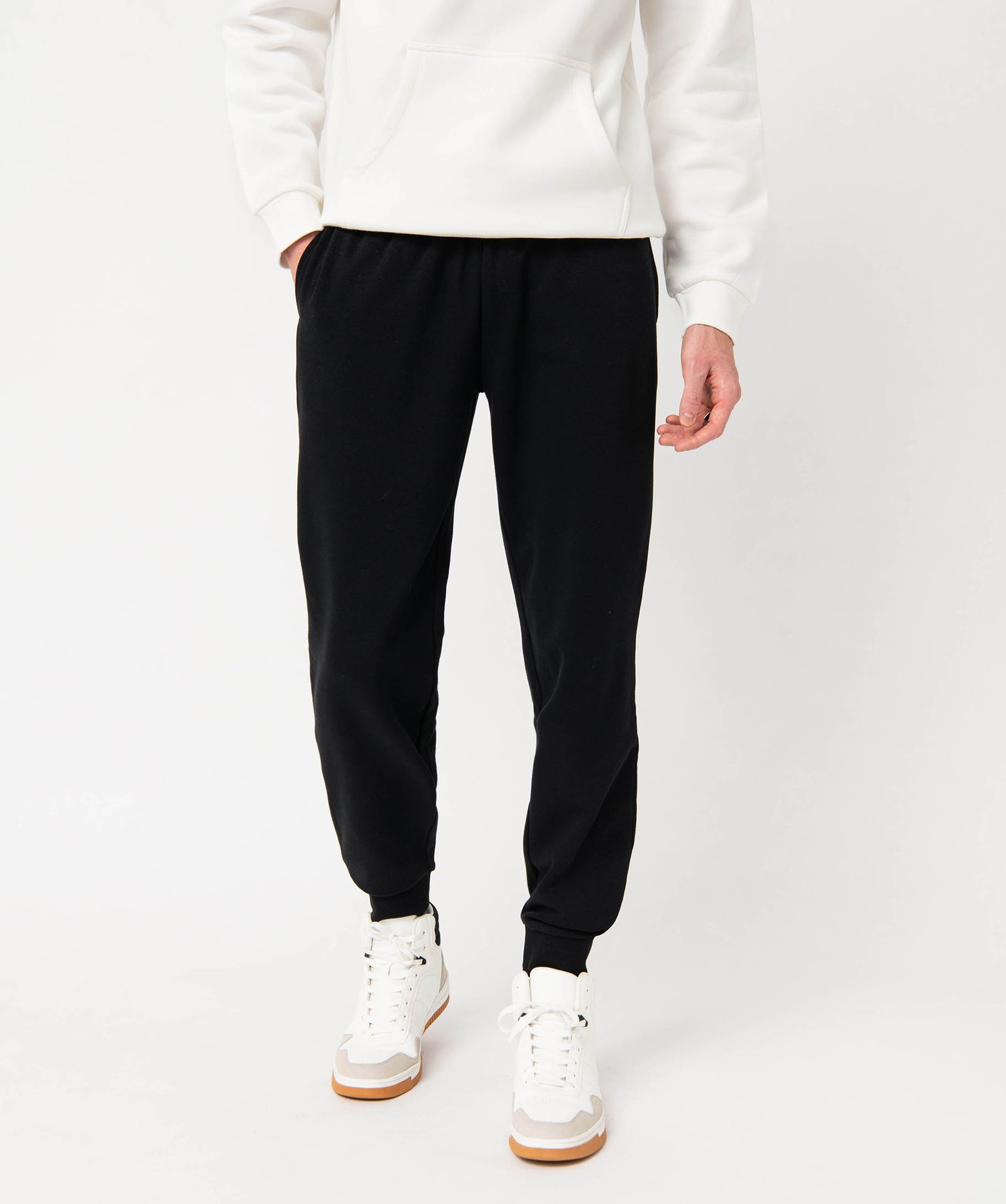 Pantalon de jogging homme molletonné noir | GEMO