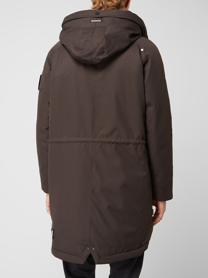Parka mit Kapuze Modell 'Tuck' in anthrazit