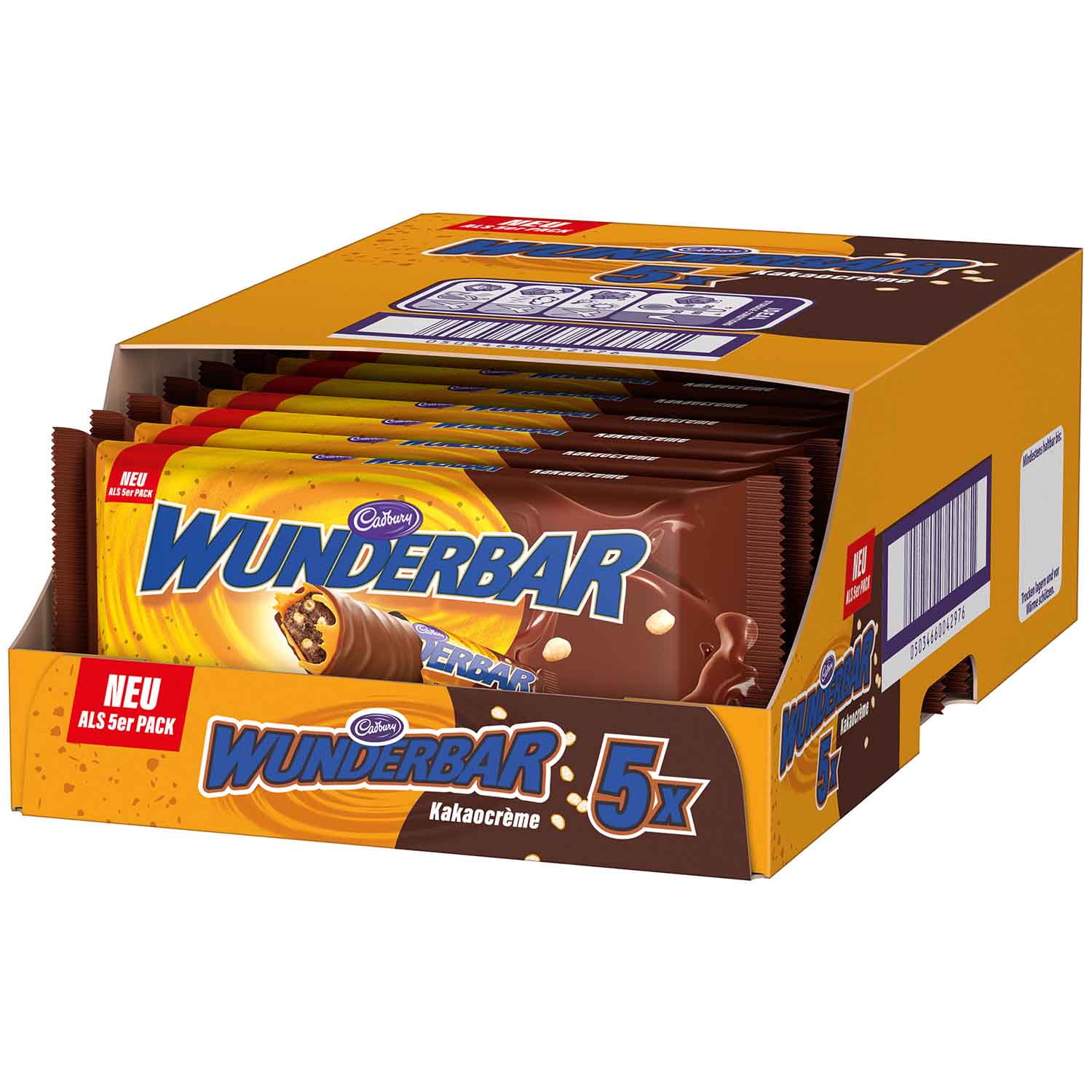 Cadbury Wunderbar Kakaocrème 5x37g