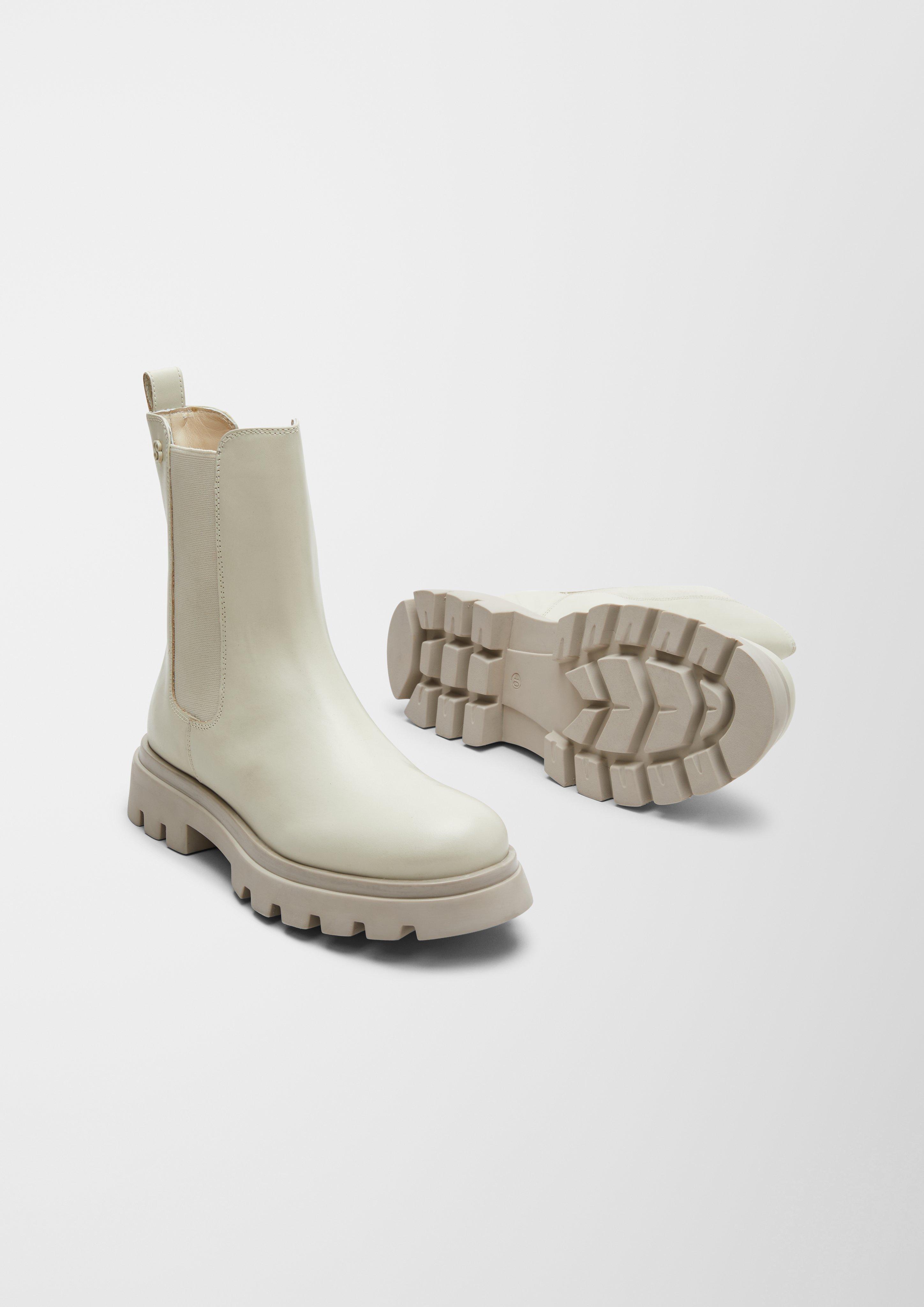 Gefütterte Lederstiefel  6006611-462