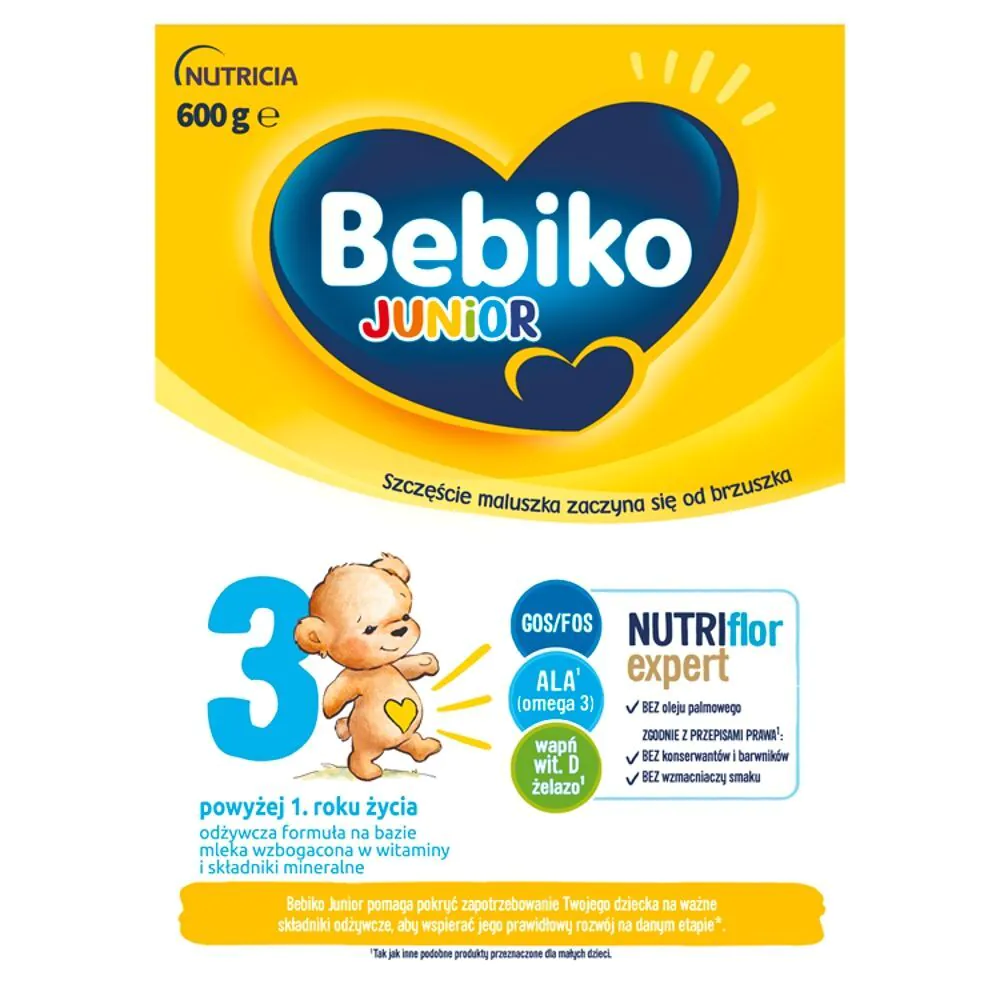 Bebiko Junior 3 modifikuoto pieno mišinio