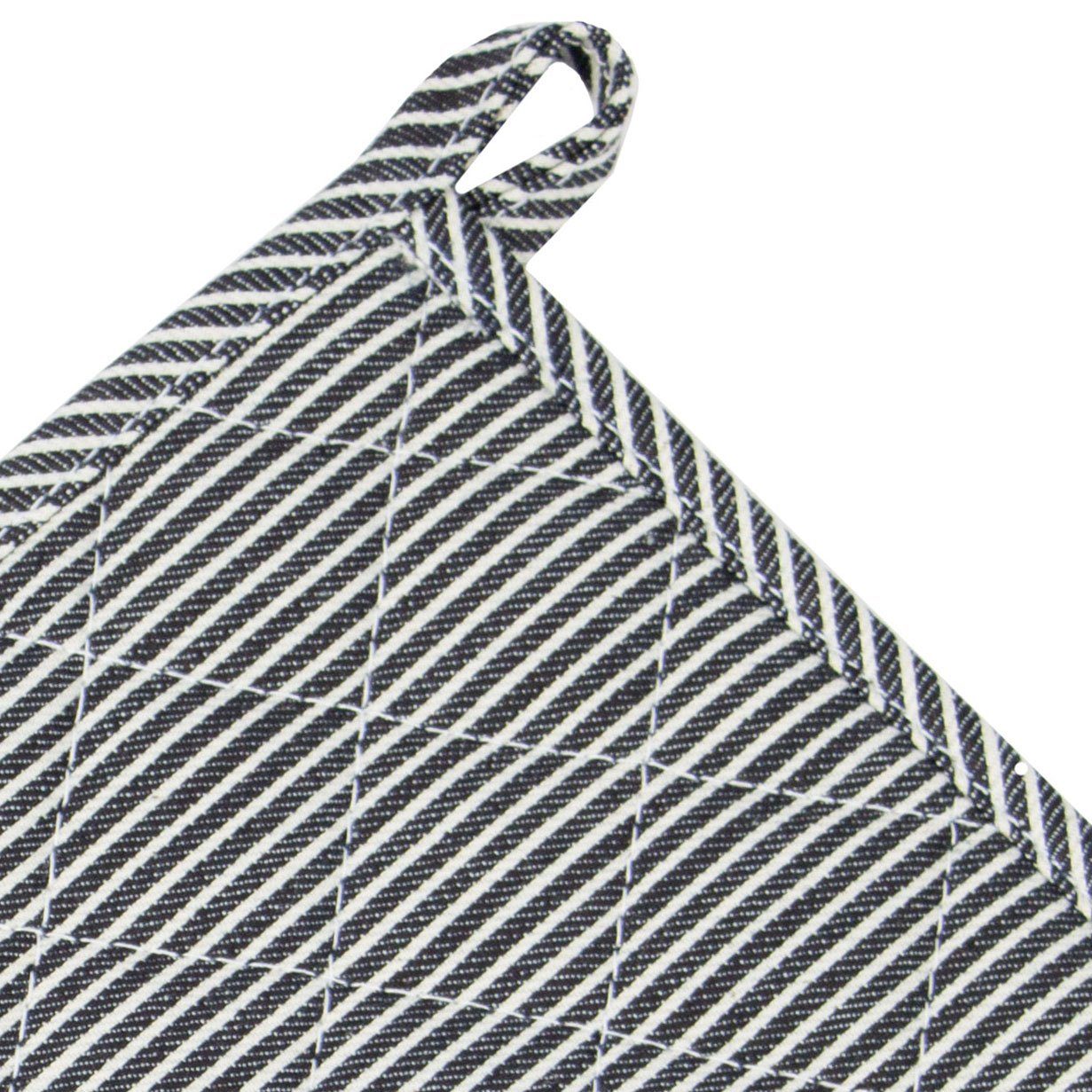 ZOLLNER Topflappen, (Set, 2-tlg), 25 x 25 cm, 100% Baumwolle, Temperaturbeständig bis 100°C