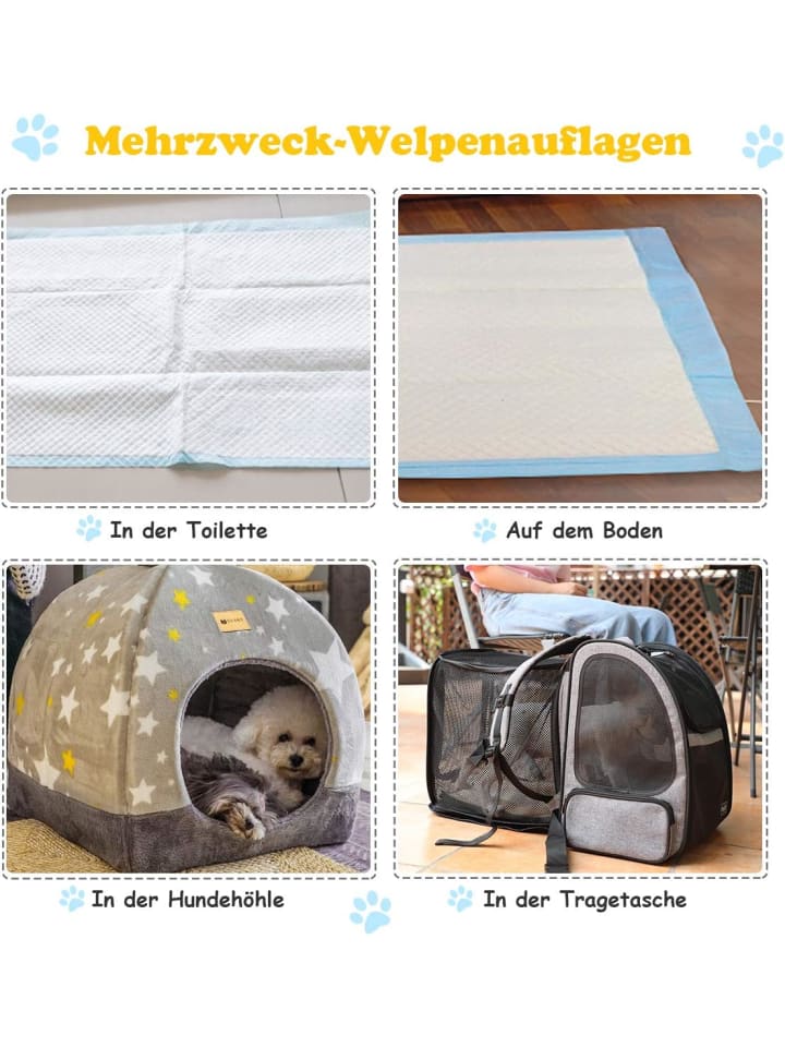 COSTWAY Trainingsunterlagen Hunde 100 Stück in Blau günstig kaufen 100 cm