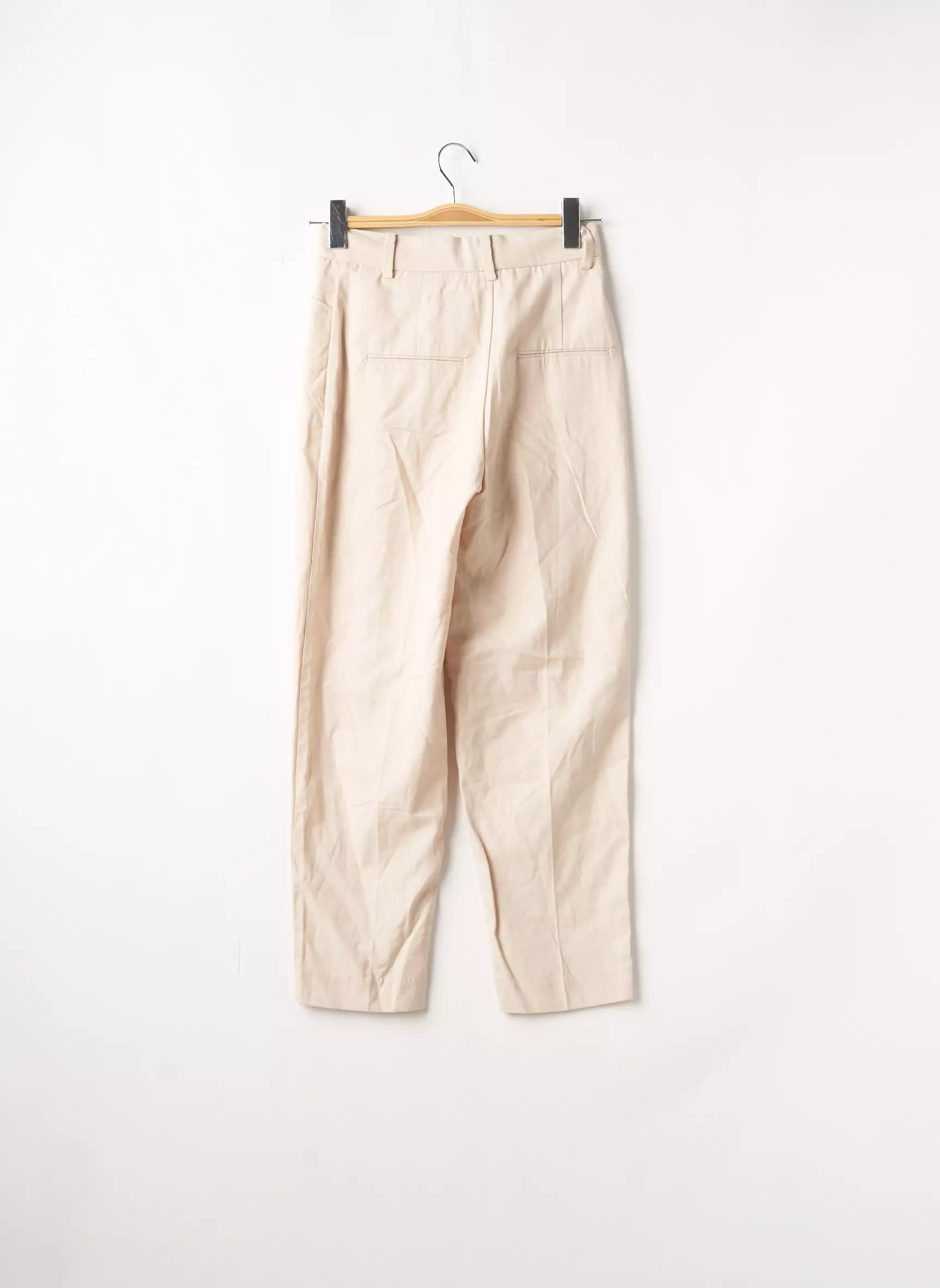 Mango Pantalon7 8 Femme couleur beige
