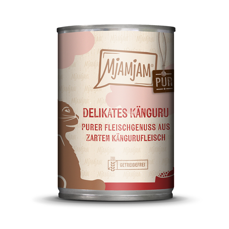 MjAMjAM Nassfutter MjAMjAM Pur 6x400g Känguru