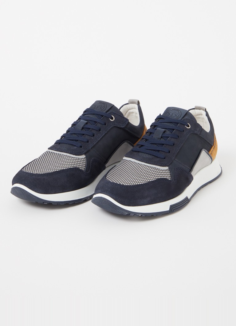 Dune London Sneaker aus türkisfarbenem Wildleder mit Mesh-Details