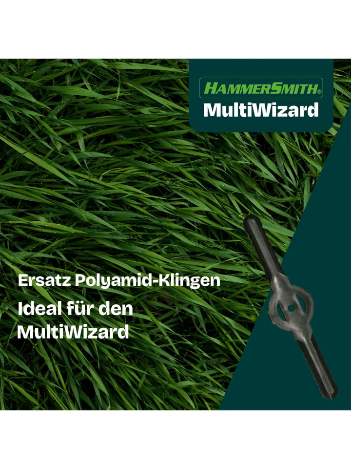 Hammersmith Akku-Rasentrimmer MultiWizard in Grün günstig kaufen onesize
