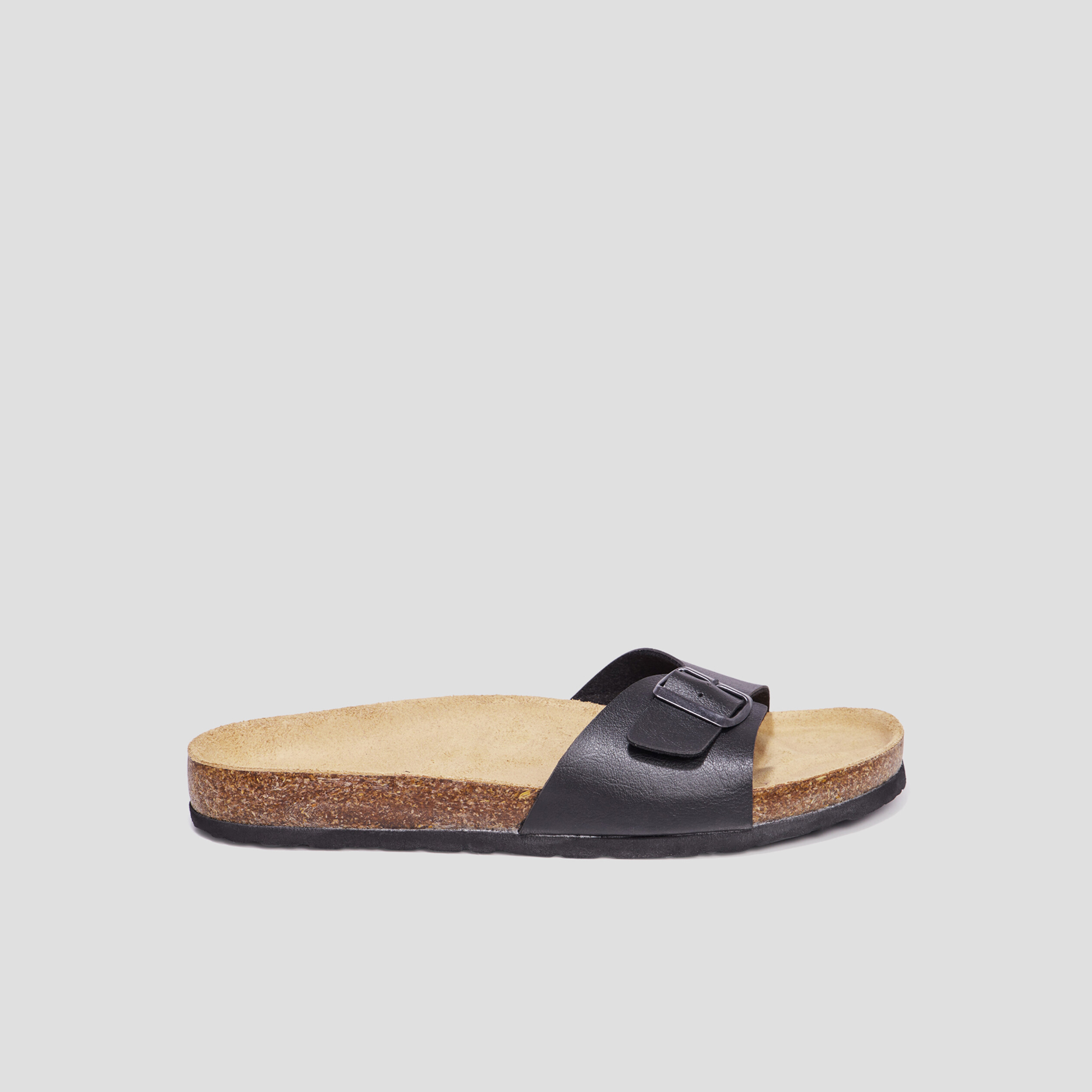 Mules avec boucles Goalitor noir homme | La Halle