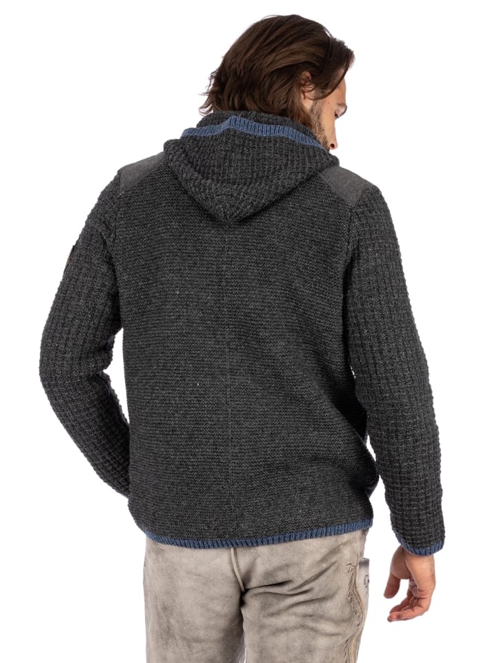 Spieth & Wensky Strickjacke NABOR in dunkelgrau günstig kaufen