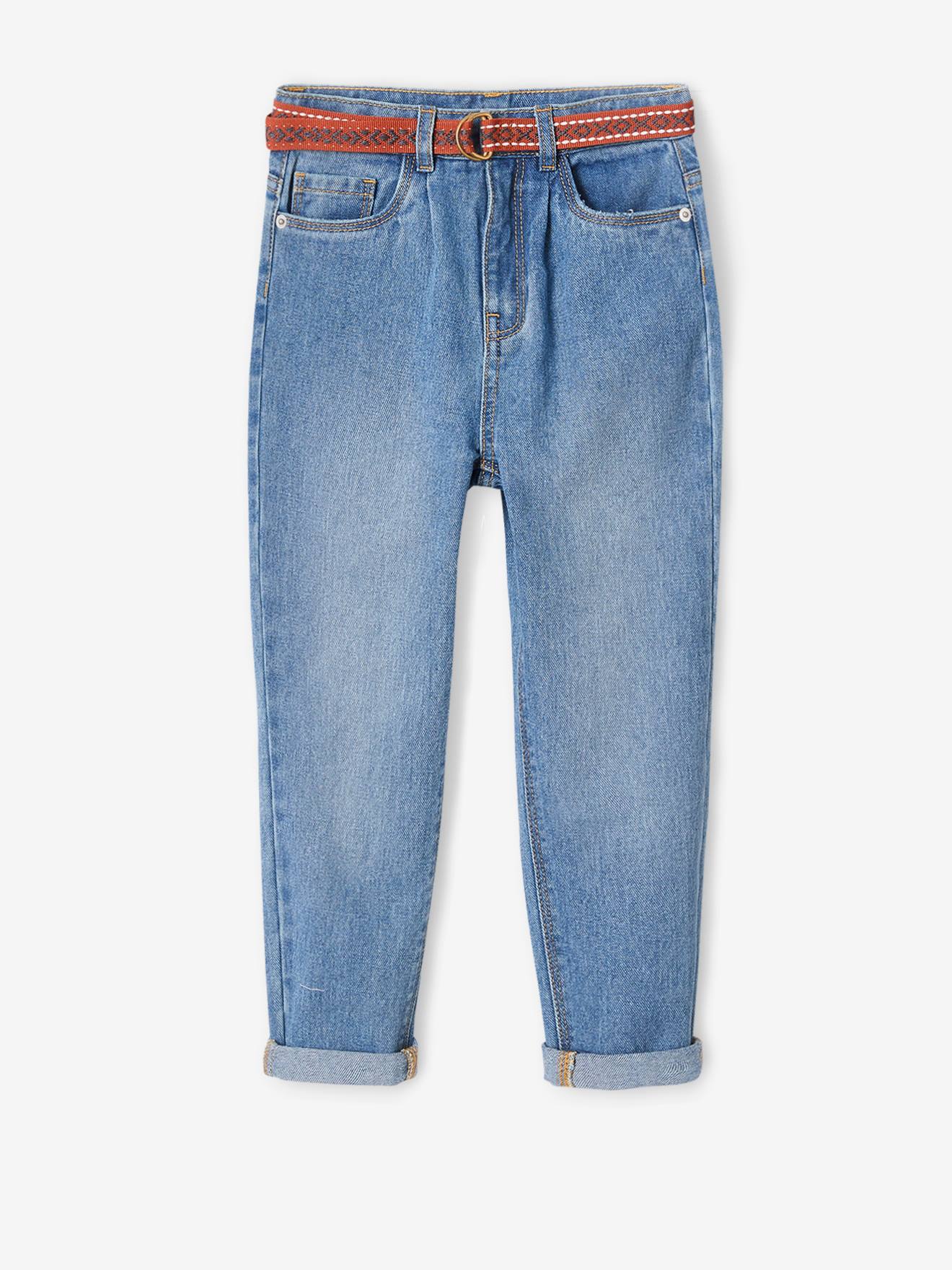 Vertbaudet Mädchen Balloon-Jeans - blue stone