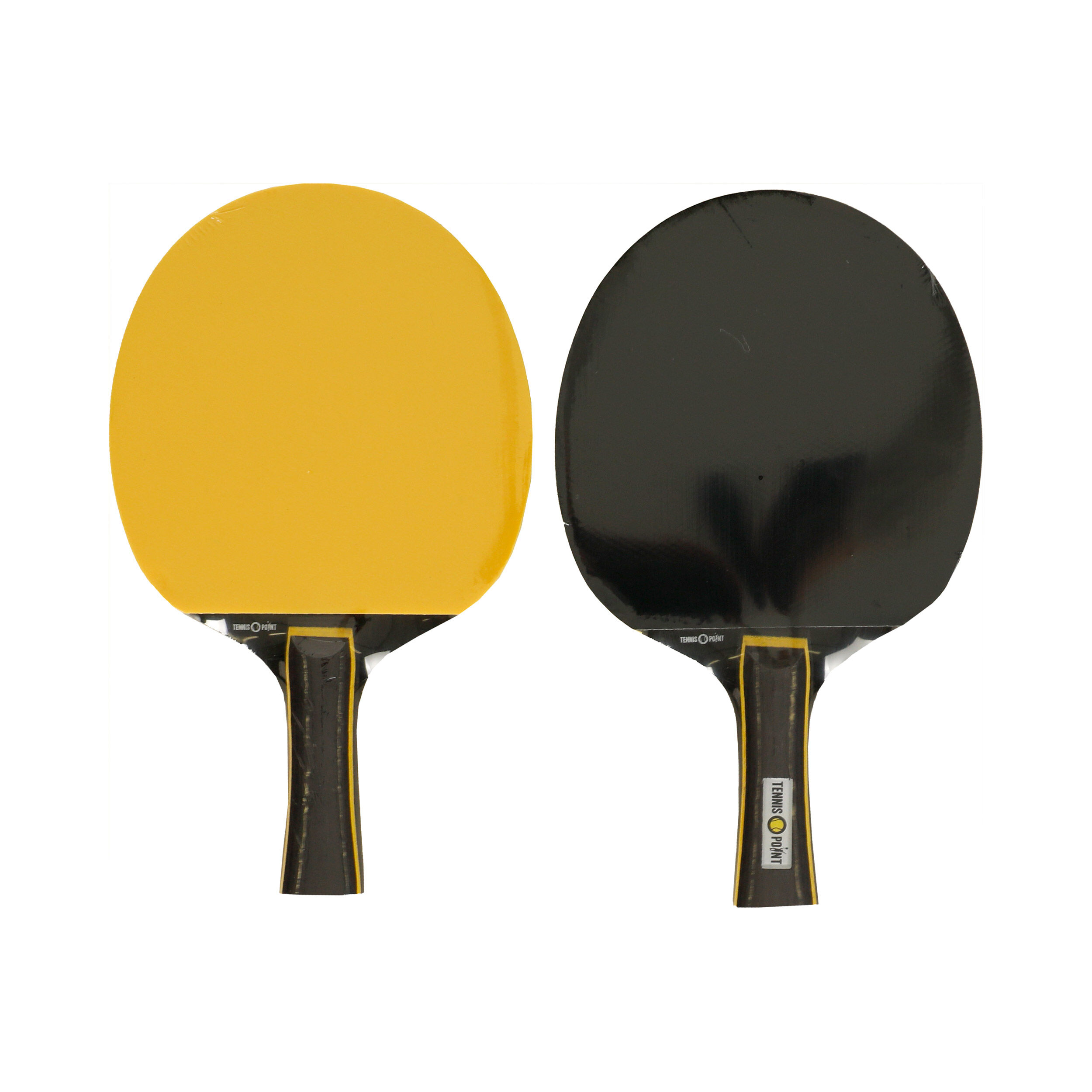 Tischtennis-Set Plus Tasche, Plus 3x Bälle - Weiß, Gelb