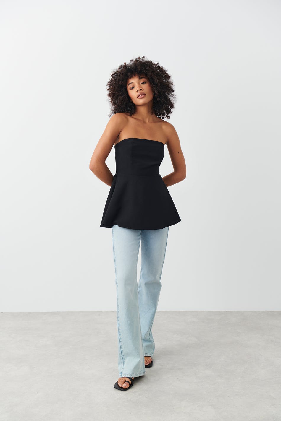 Bandau peplum top
