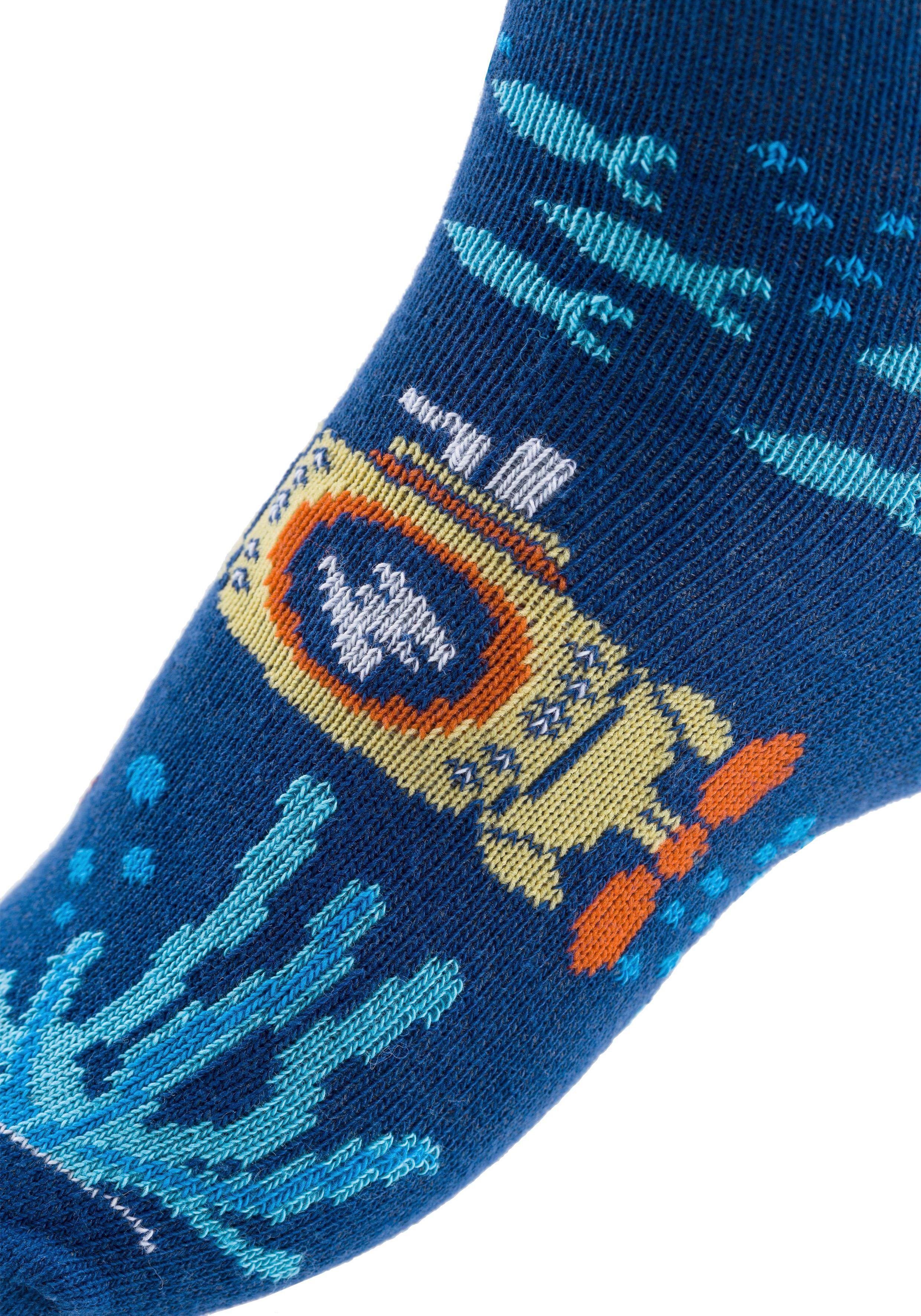 Arizona Socken (5-Paar) mit Meeresmotiven
