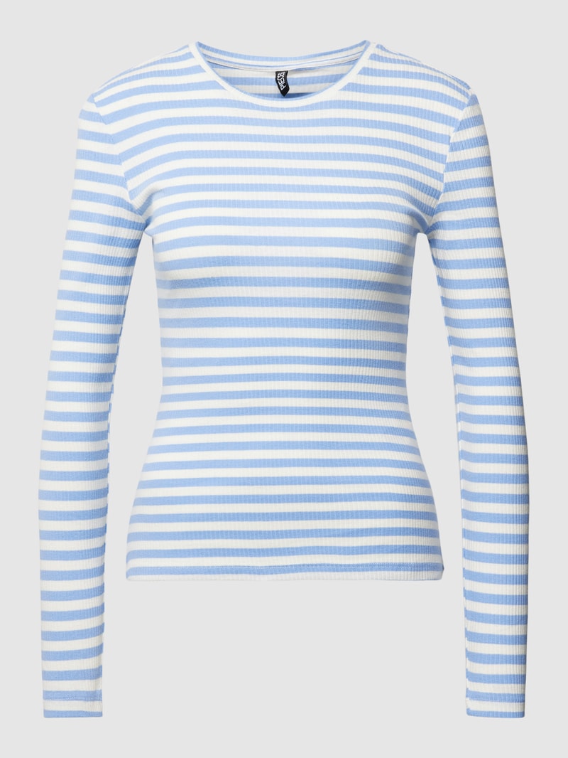 Longsleeve mit Streifenmuster Modell 'RUKA' in bleu