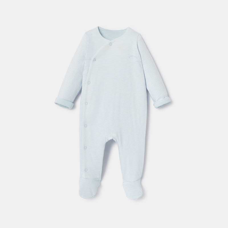 Dors-bien en jersey molletonné bleu naissance Absorba