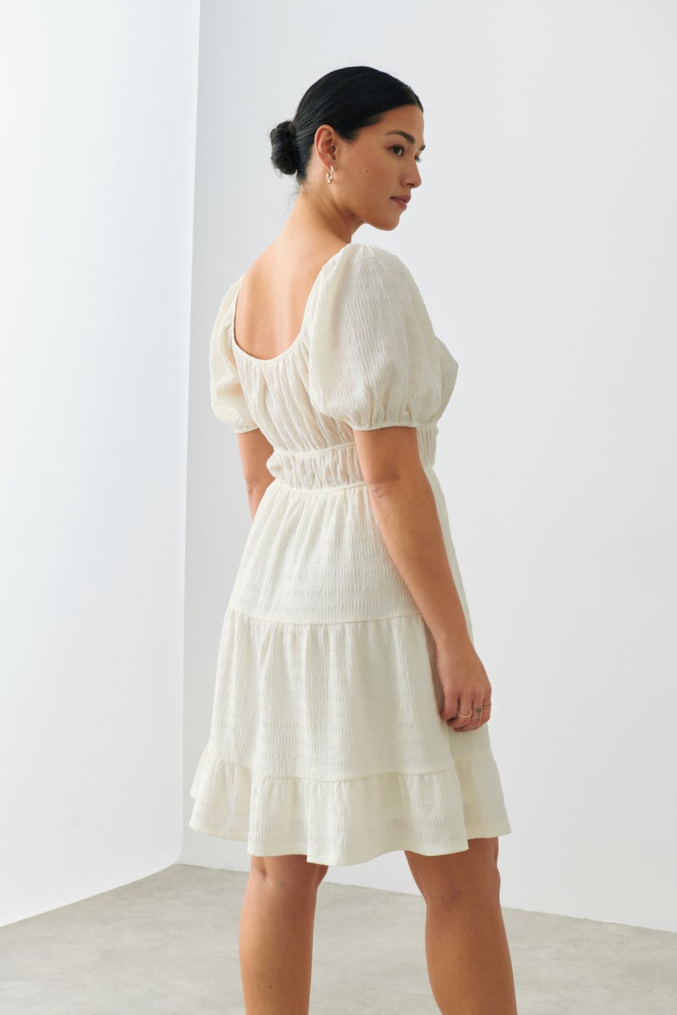 Knot detail mini dress