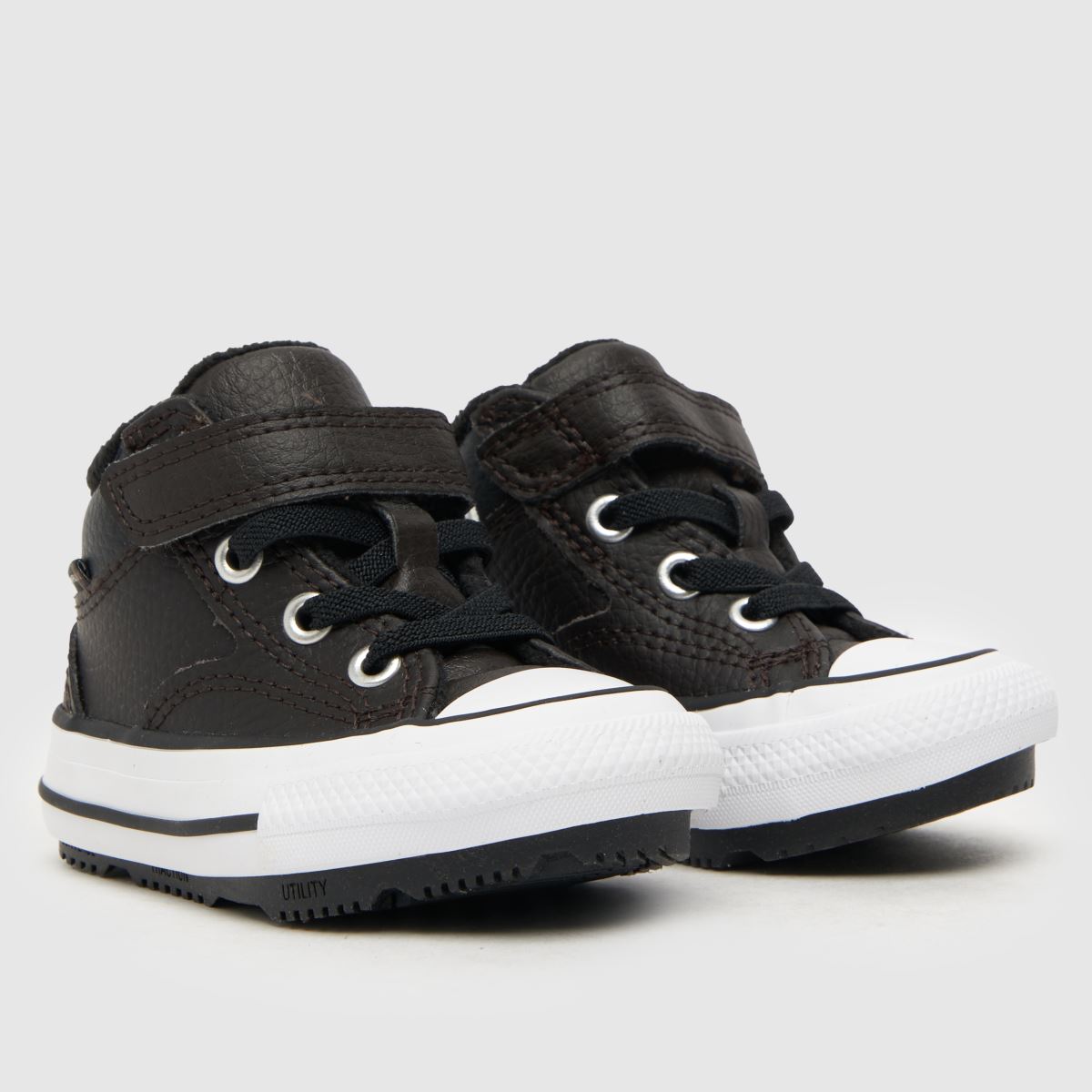 Converse mörkbruna All Star Malden pojkar småbarnsskor