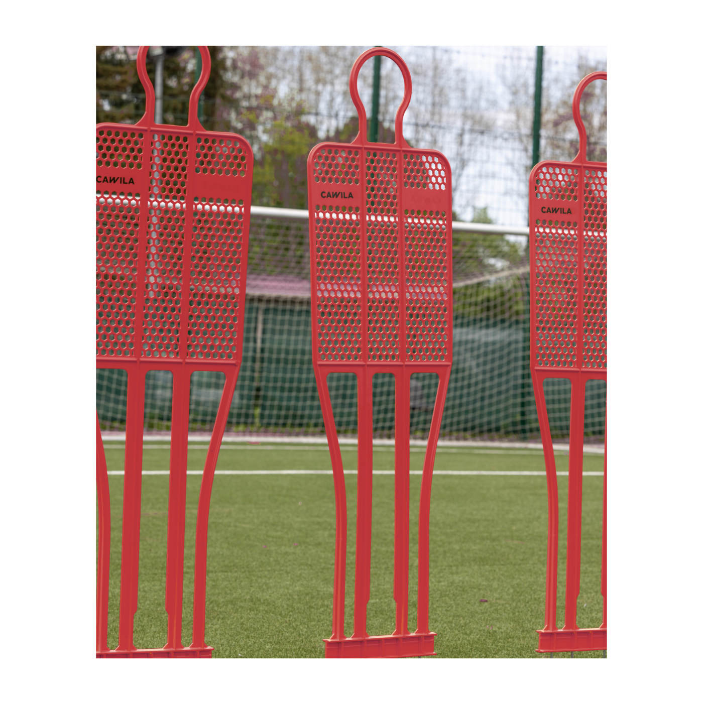 Cawila Trainingsdummy PRO 180cm Rot | Freistoßdummy aus sehr robustem Kunststoff