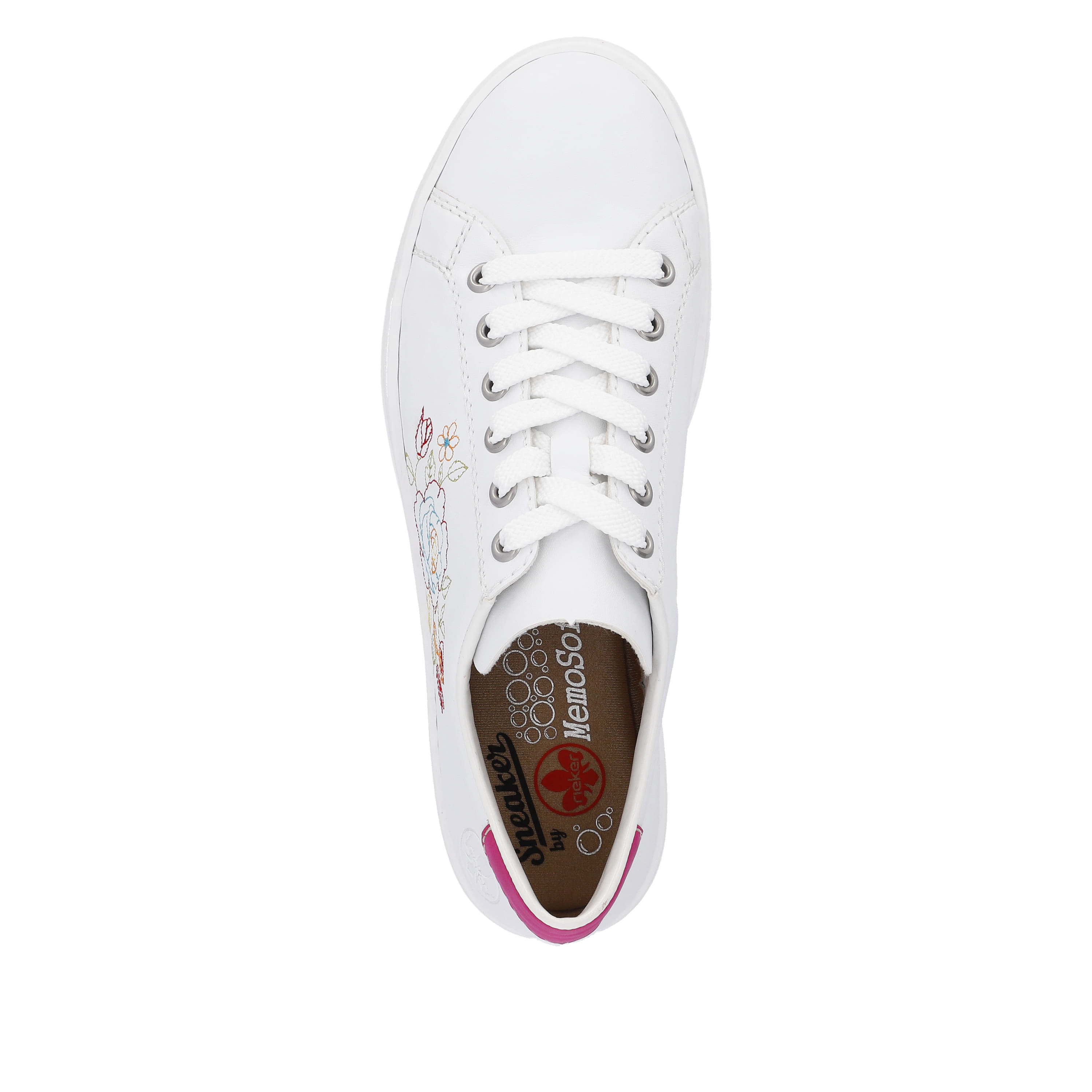 Rieker Damen Sneaker Low kristallweiss