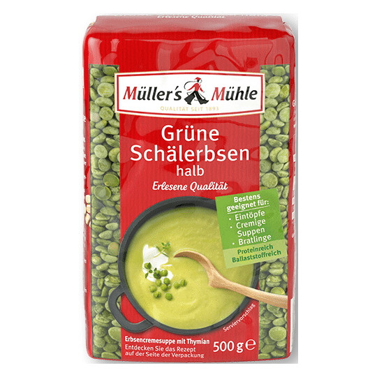 Müller's Mühle grüne Schälerbsen 500G
