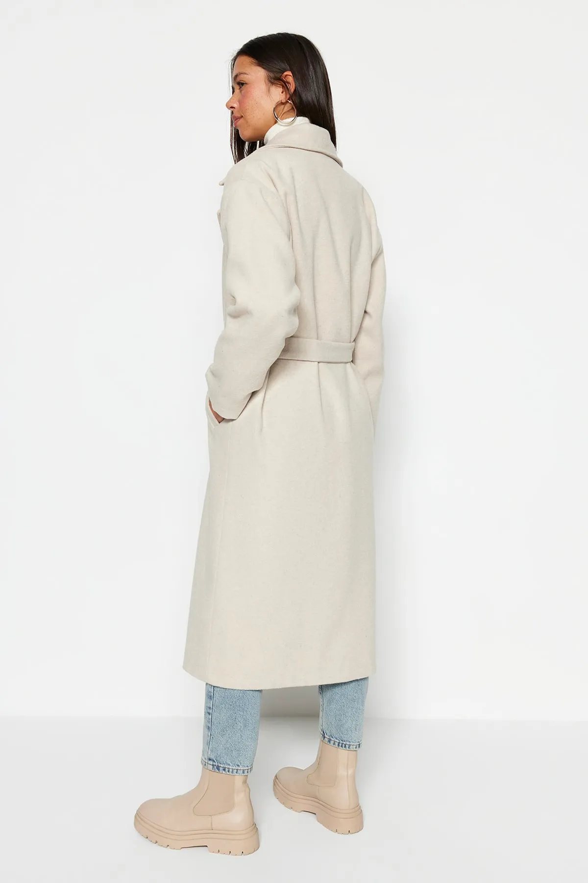 Trendyol Modest  Mantel - Beige - Basic