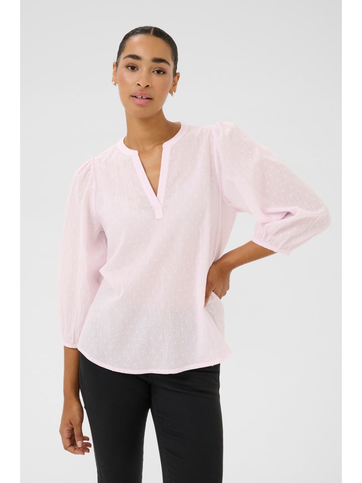 Kaffe Langarm-Bluse KAsjila in Lilac Snow günstig kaufen