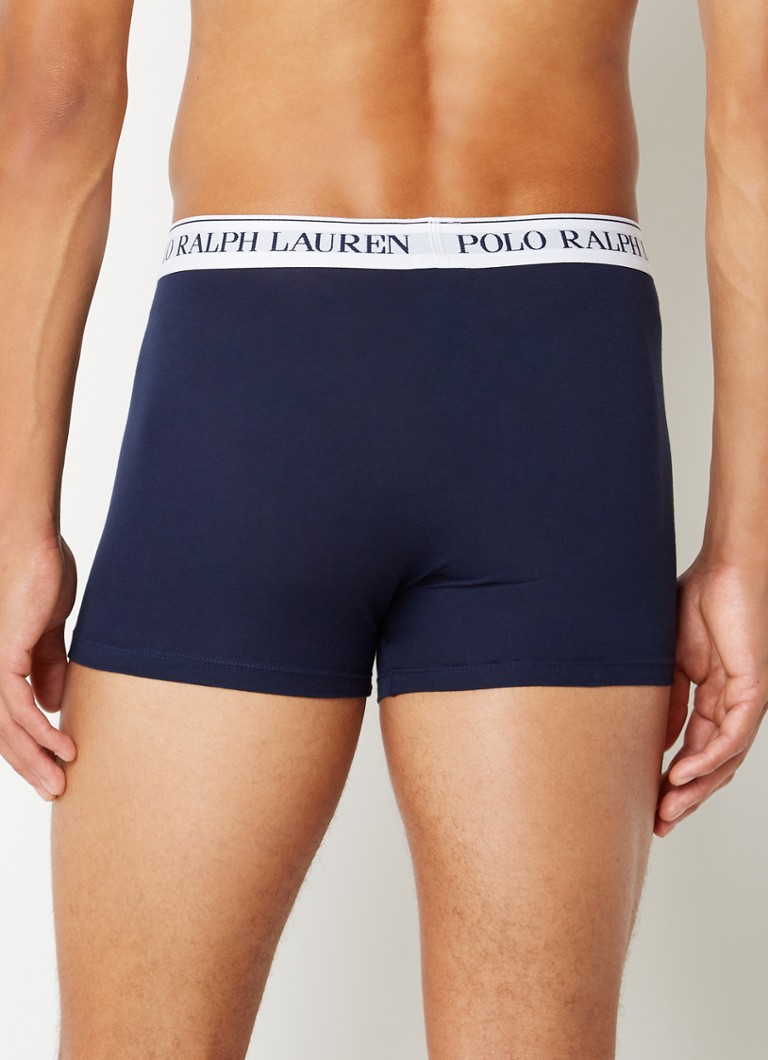 Ralph Lauren Boxer Shorts with logo waistband in a 3-pack