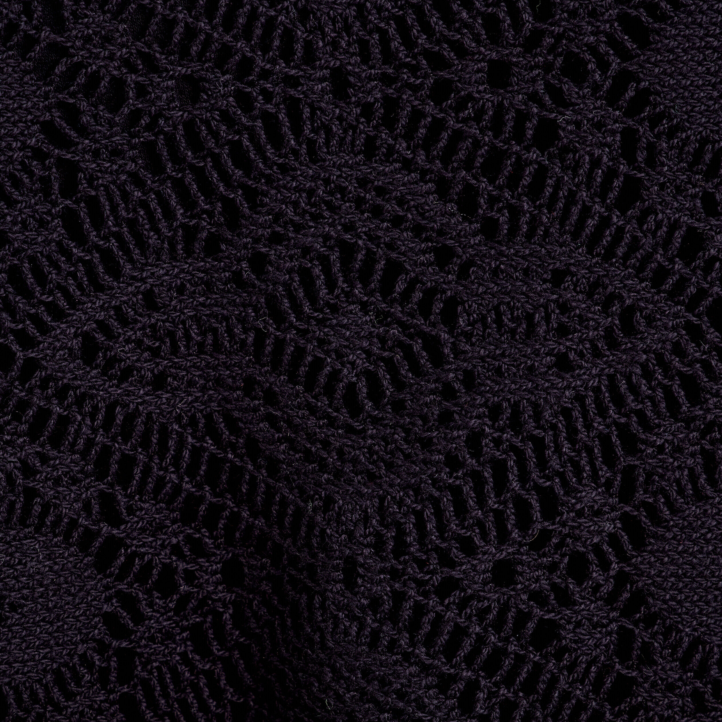 T-shirt crochet col rond noir femme | Cache Cache