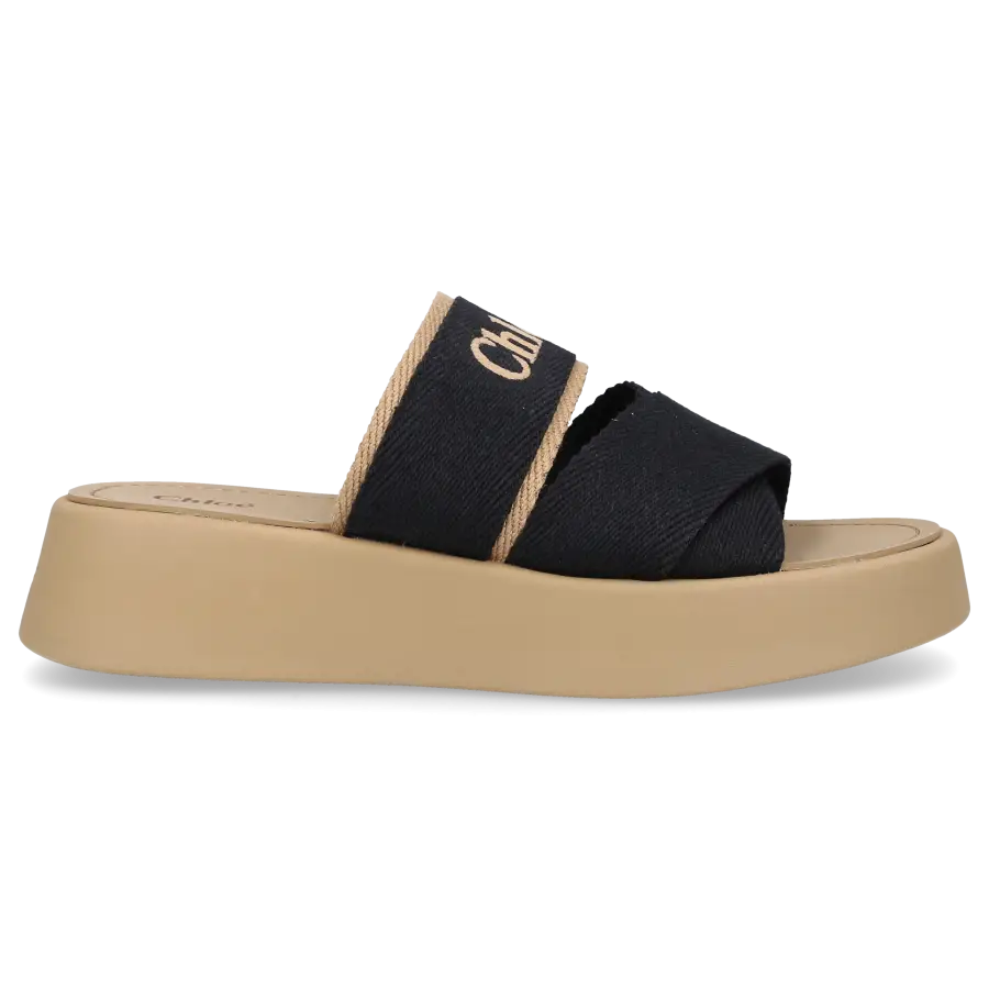 Chloé - Pantoletten MILA Textil - schwarz