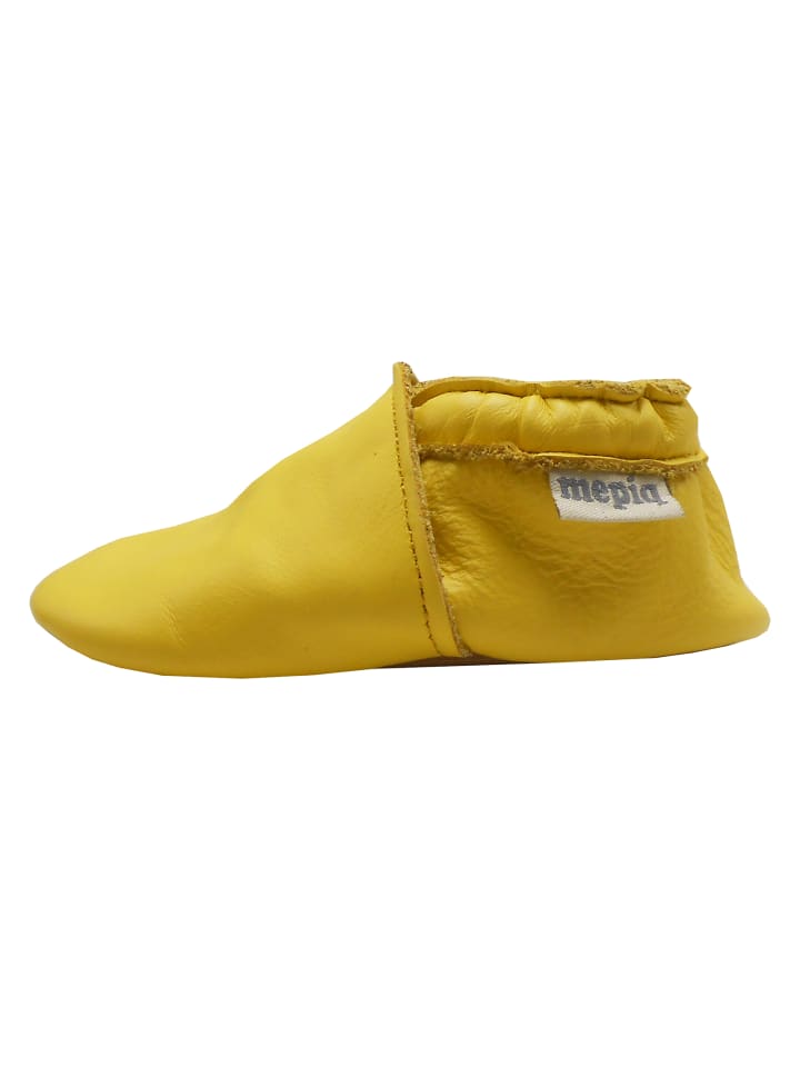 Yalion Baby Leder-Krabbelschuhe in Gelb günstig kaufen