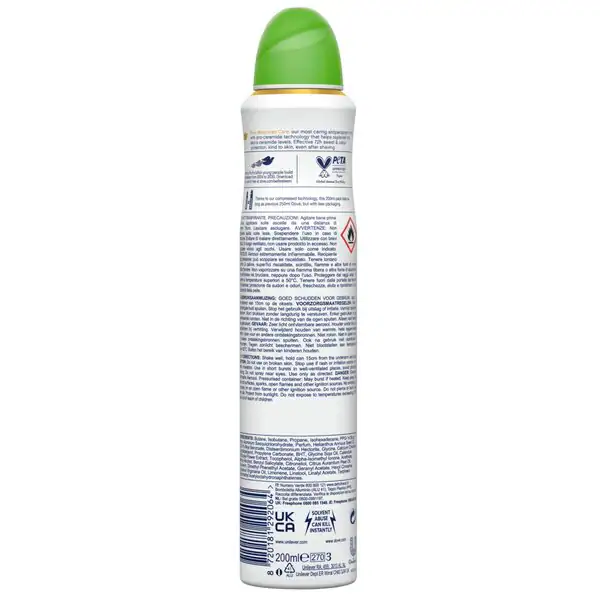 Dove Go Fresh uborka és zöld tea dezodor spray 200ml