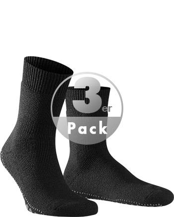 Falke, Serie Homepads, Wolle-Baumwolle rutschhemmend, schwarz