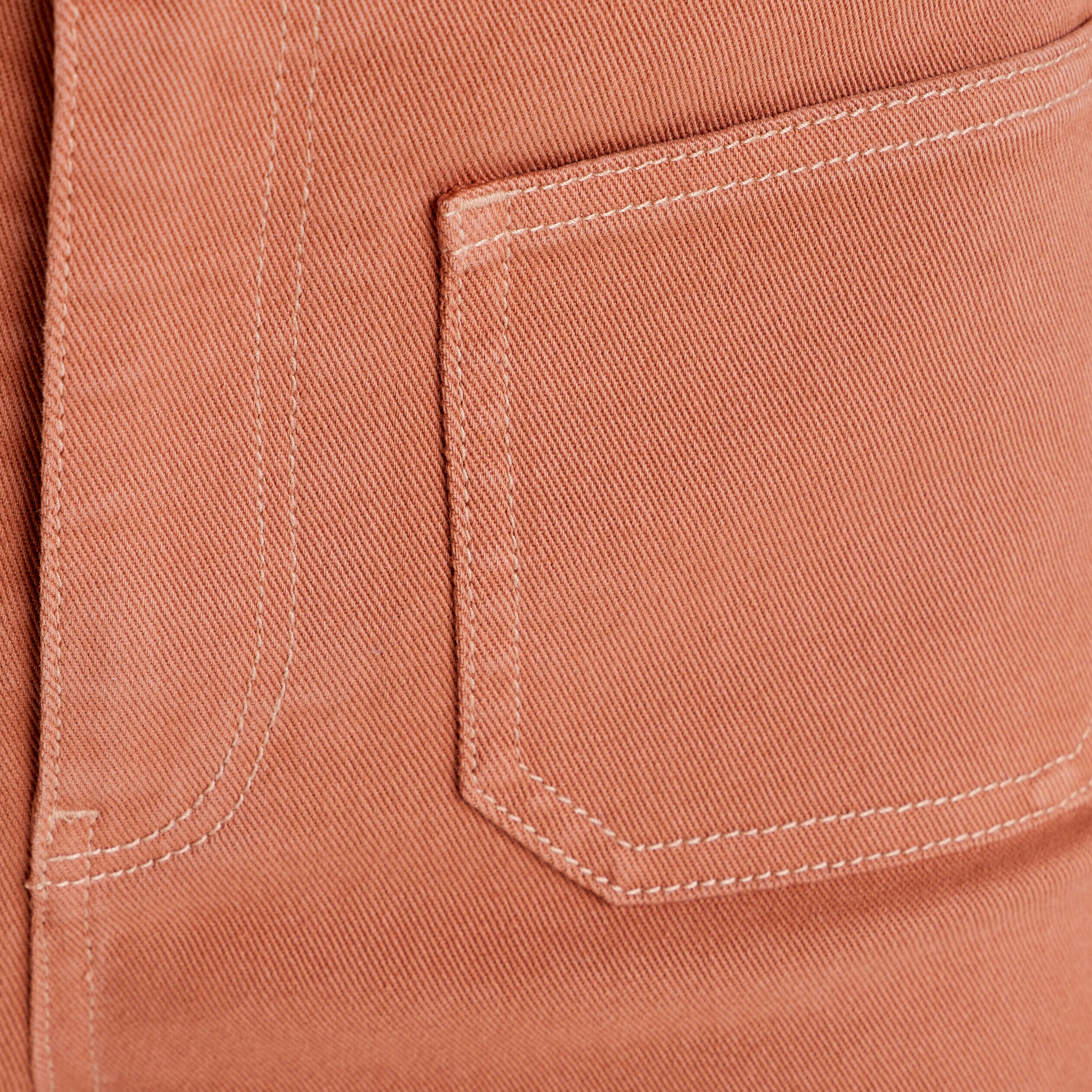 Jeans flare poches plaquées beige femme | Cache Cache