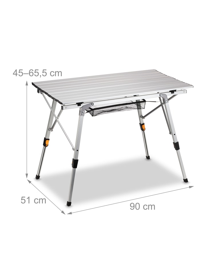 relaxdays Klapptisch in Silber günstig kaufen onesize