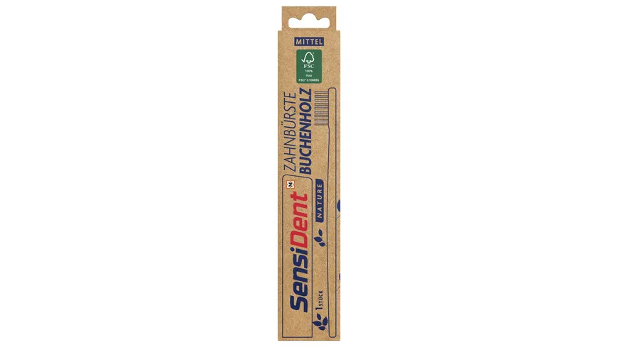 SensiDent Zahnbürste Buchenholz