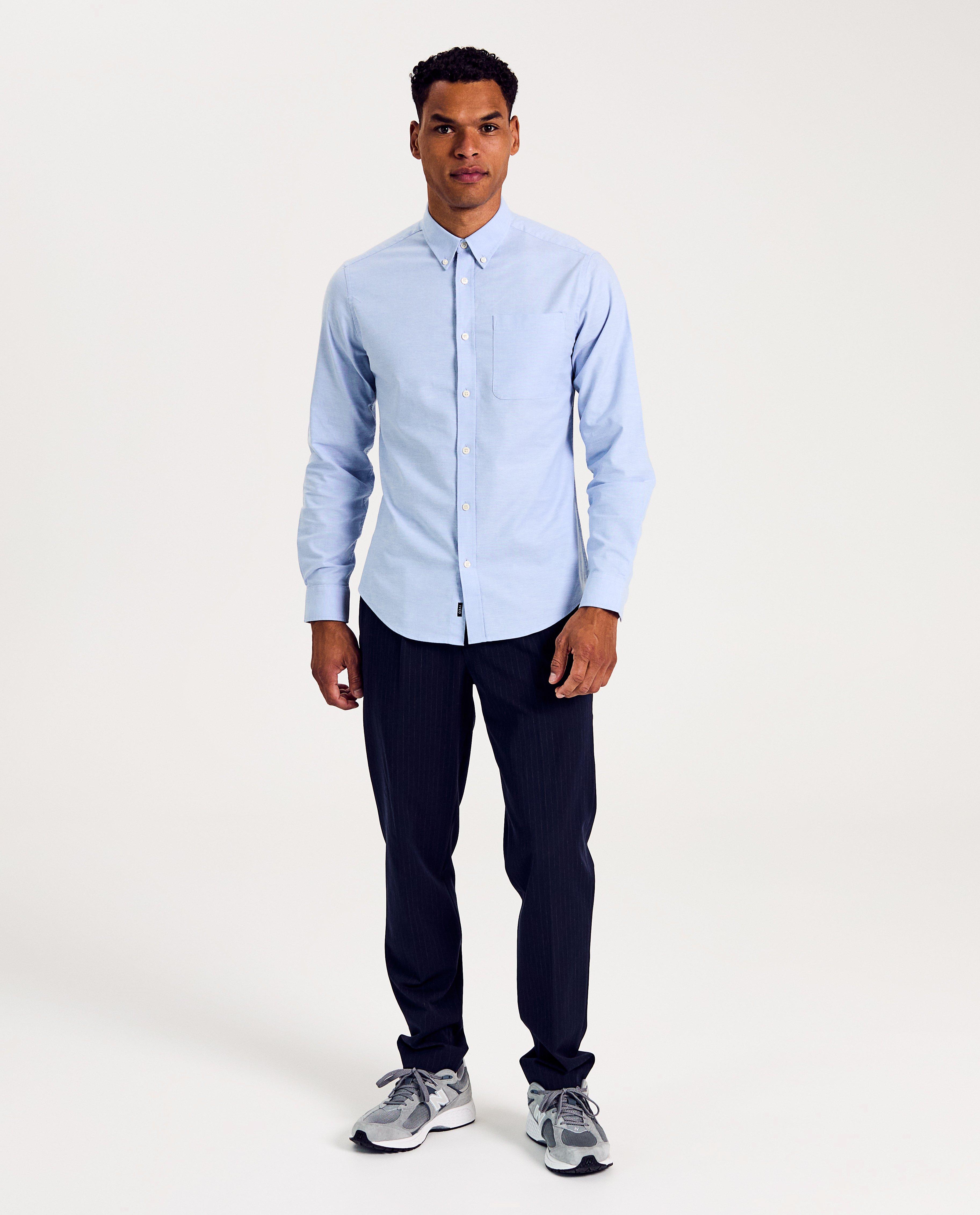 Cămașă Iveo Blue, croială slim fit, albastru deschis