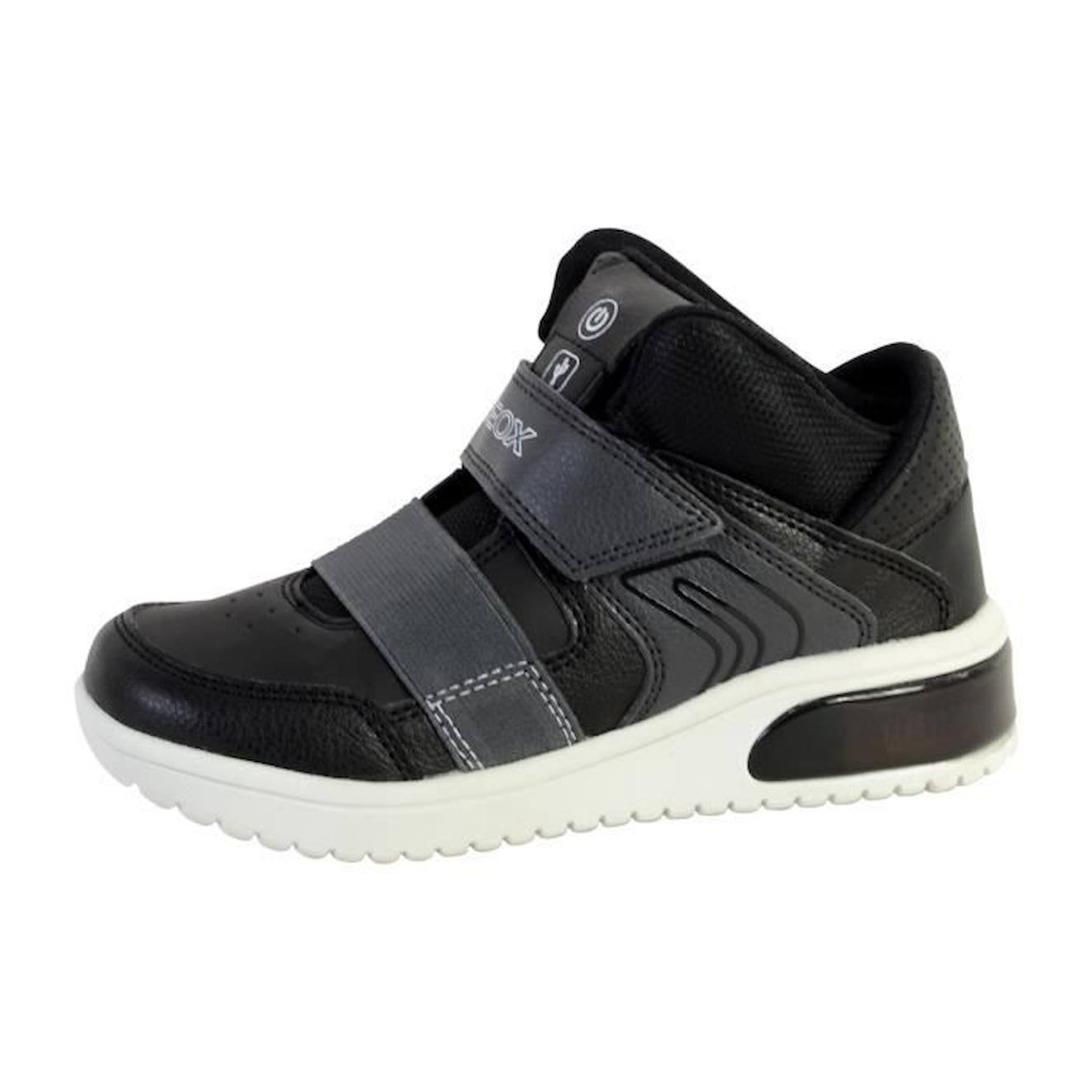Basket Geox Enfant J Xled BA noir