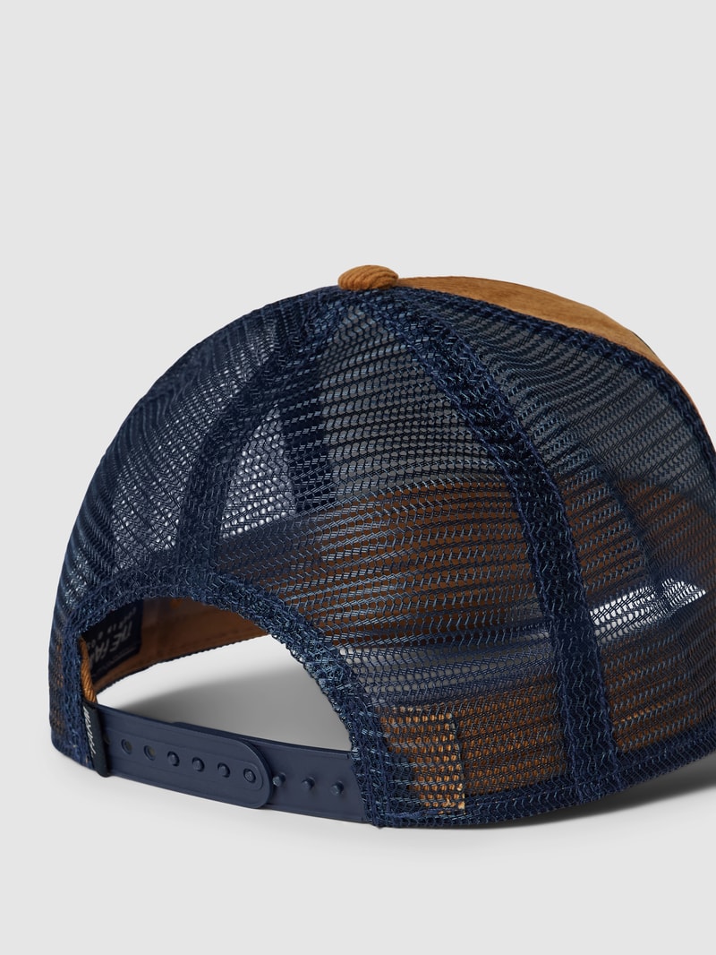 Trucker Cap mit Motiv-Patch Modell 'PANTHUROY' in cognac